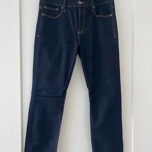 Express Dark Wash Skinny Mid-Rise Ankle Jeans